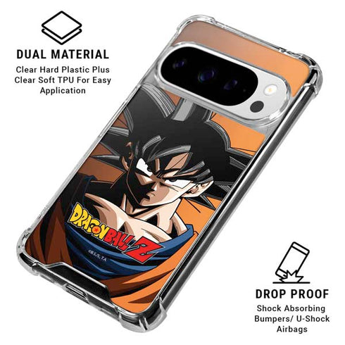 Dragon Ball Z Goku Portrait Google Pixel 10 Pro XL Clear Case
